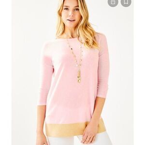 Lilly Pulitzer Lilly Pulitzer Dayna Sweater in Heathered Pink Tropics Tint